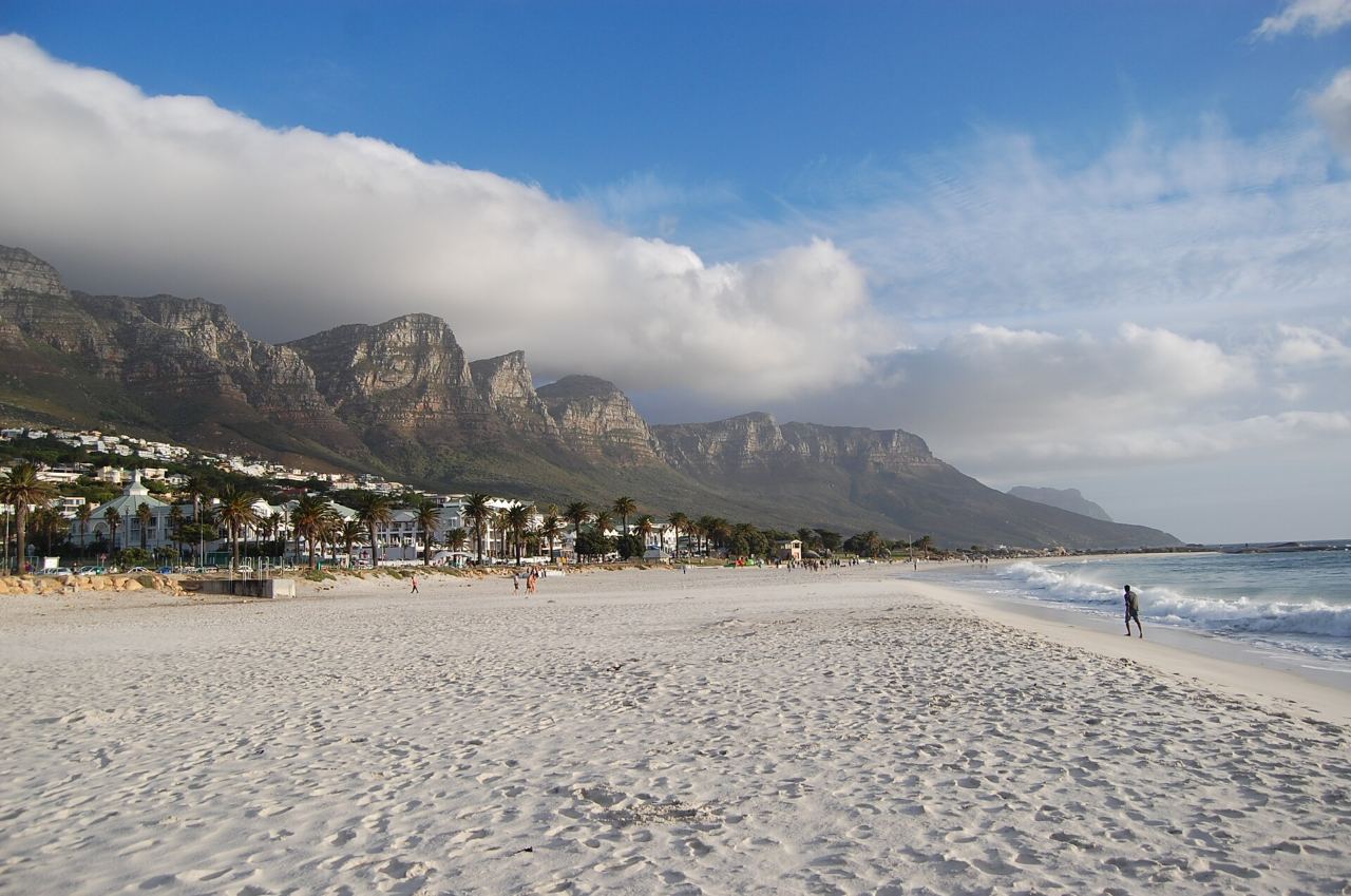 Camps Bay beach and the Atlantic seaboard, Cape Town