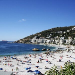 The granite-divided coves of Clifton beaches on Cape Town’s Atlantic Seaboard