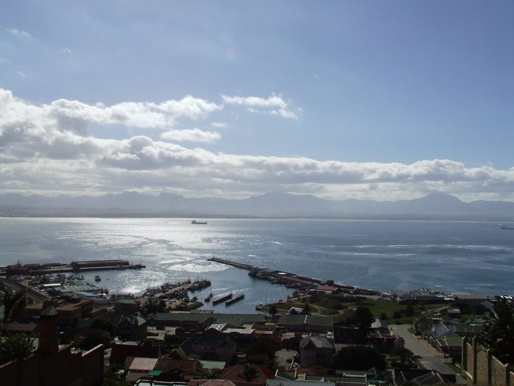 Mossel Bay harbour and breakwater, the first Garden Route overnight on this route