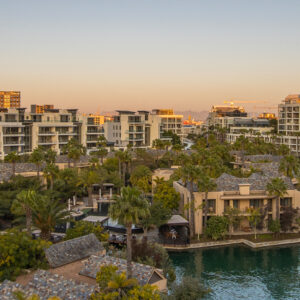 The V&A Waterfront Marina estate on the canal in Cape Town, where Lawhill Luxury Apartments are located