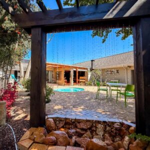 A view of the backyard of a house at 12 On Churchill in George