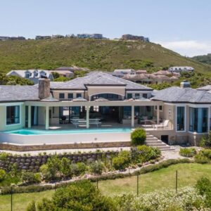 An aerial view of a house at Knysna, Pezula Golf Estate in Knysna