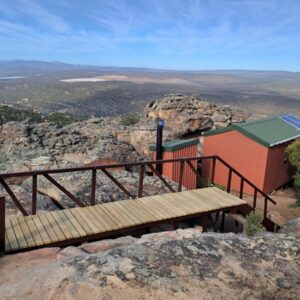A building on top of a rocky mountain at Nardouw in Clanwilliam