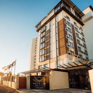 The multi-storey building and entrance of Premier Hotel Cape Town in Sea Point