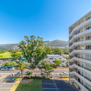 An aerial view of a building with a parking lot at The 502 Mouille Grange in Cape Town