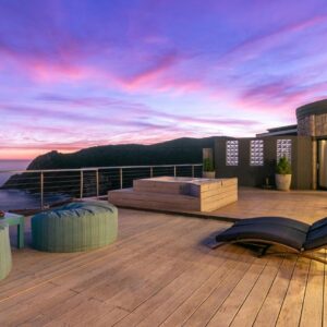 Alexander Guest House: a balcony of a house with a view of the ocean