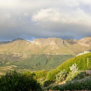 Amberg Country Estate: a view of a mountain range with a house