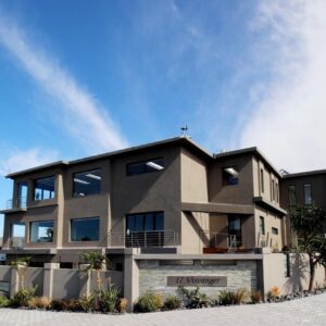 C' la Vie Luxury Accommodation: a modern house with black and gray