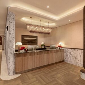 The Cole Boutique Hotel & Spa: a lobby of a hotel with a reception desk